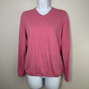Kjus Sweatshirt Women's Size 38/M Pink Lightweight Sweater Outdoor Hiking Active